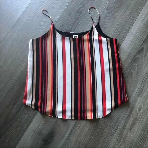 Anne Klein Womens Striped Cami Spaghetti Strap Tank Top Shirt NWT Size Medium - Picture 3 of 9